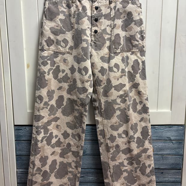 제너럴 리서치 덕 카모 팬츠 라지 사이즈