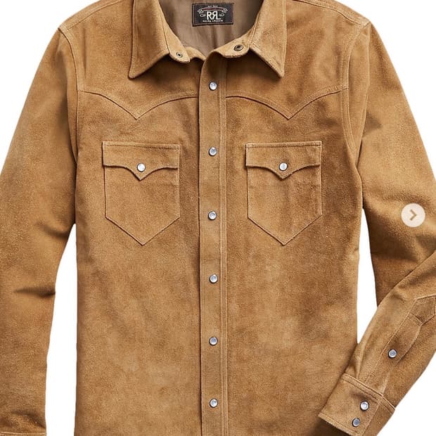 RRL 러프아웃 스웨이드 셔츠자켓 m