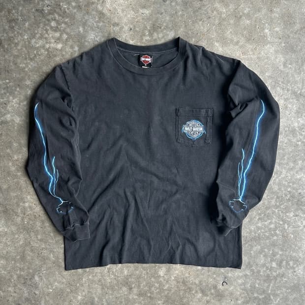 00s Halrey Davison Lightning L/S Tee