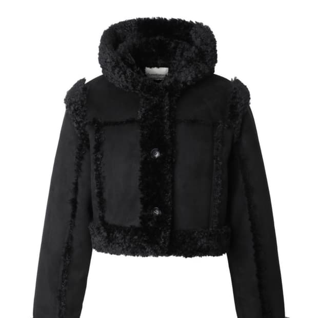 쓰리타임즈 베이비 후디 퍼 코트