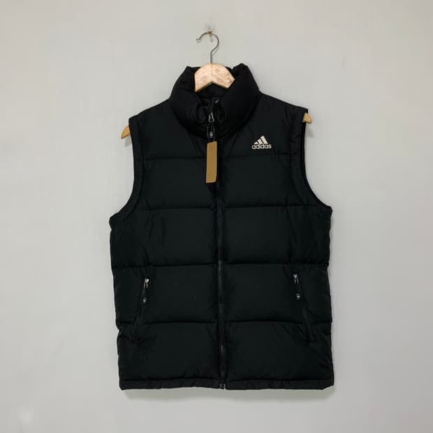 아디다스 빈티지 블랙 패딩 조끼 베스트 95 사이즈 남녀공용