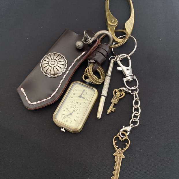 빈티지 시계 키링