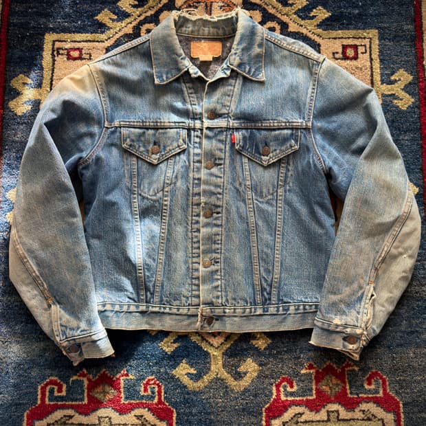 70s USA 리바이스 70505-0317 블랭킷 라이닝 데님자켓