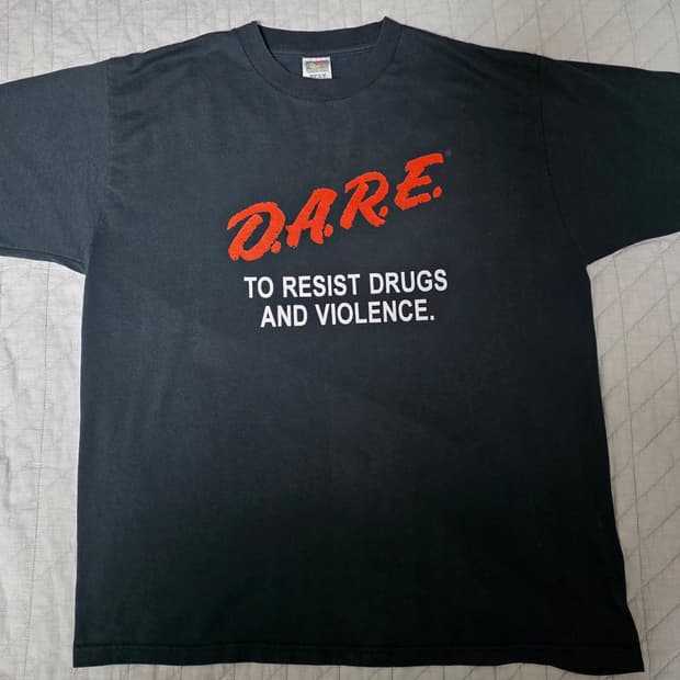 [XL] 90s 빈티지 DARE 티셔츠 블랙 ver. 후룻3