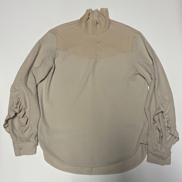 여성 한섬 시스템 풀오버 러플소매 긴팔 블라우스