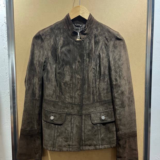 캘빈 클라인 리얼 스웨이드 자켓