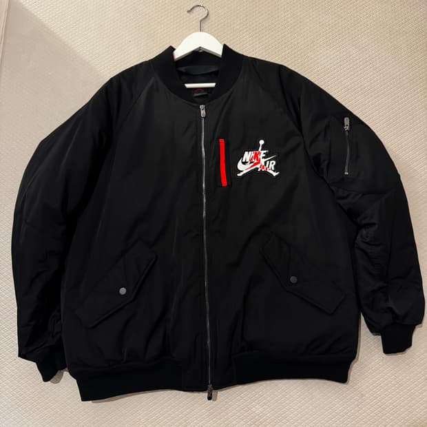 나이키 조던 윙즈 ma-1 자켓 블랙 (AV2598-010)