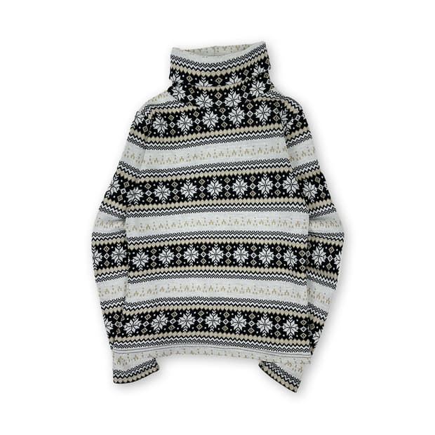 노르딕 패턴 폴라 슬리브