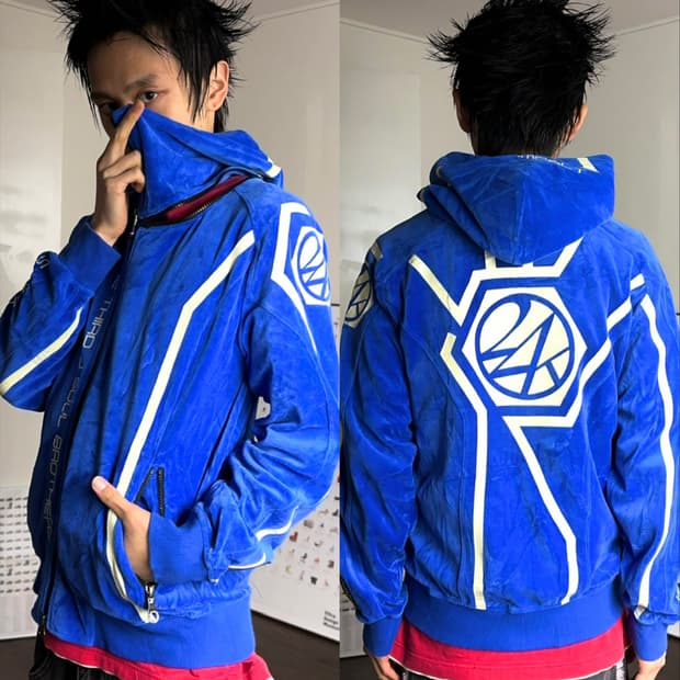 Exile Tribe 4-절개 후드 집업