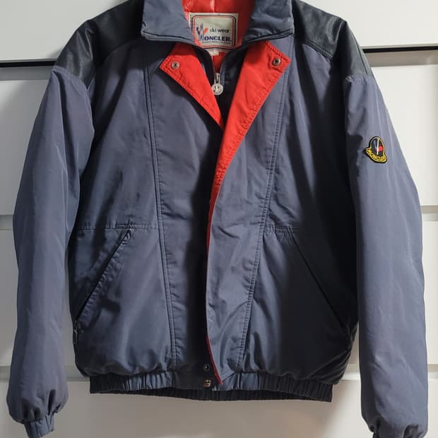 80s  몽클레어 x 아식스 콜라보 스키웨어 패딩 다운점퍼 일본판