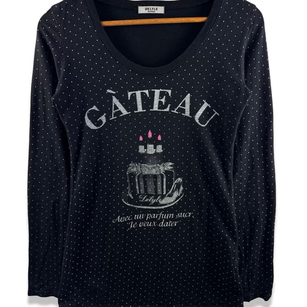 JPN Y2K 도트 롱슬리브2710