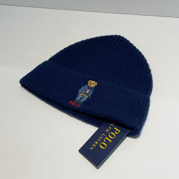 폴로 랄프로렌 베어 네이비 비니 미사용 새 상품 A1542