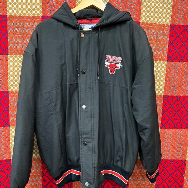 90‘s 스타터  시카고불스  후드자켓 m 105 