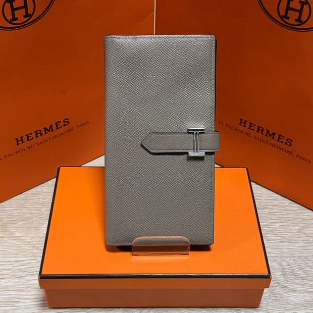 [S급/OS] 에르메스 베안 에토프 은장 장지갑