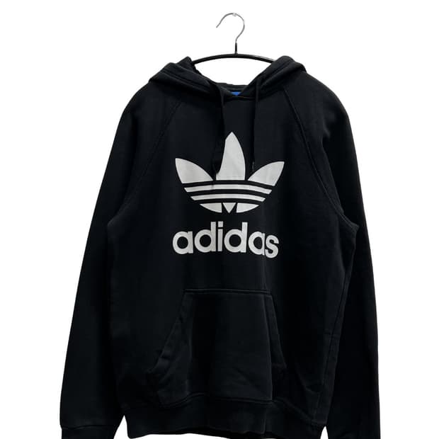 아디다스 오리지날 빅 트레포일 후드 티 블랙