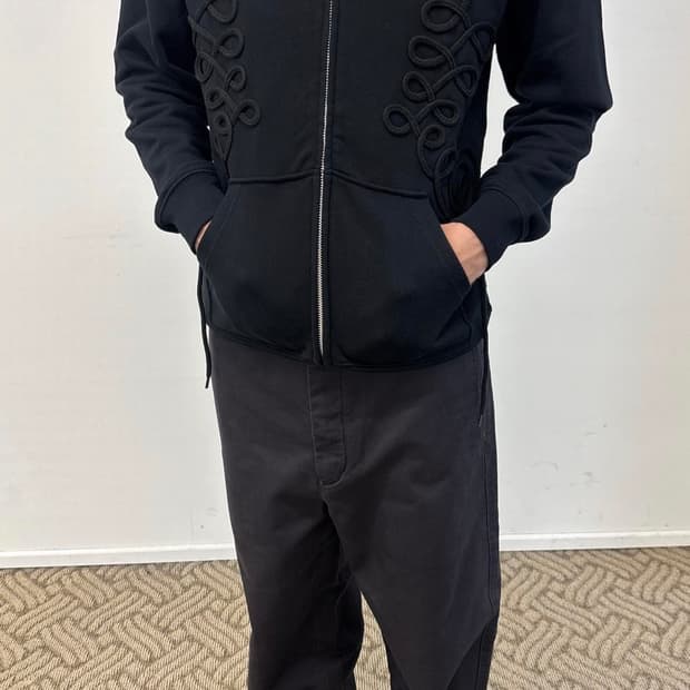 [XL] 더즌매러 롱스트링 후드집업 블랙