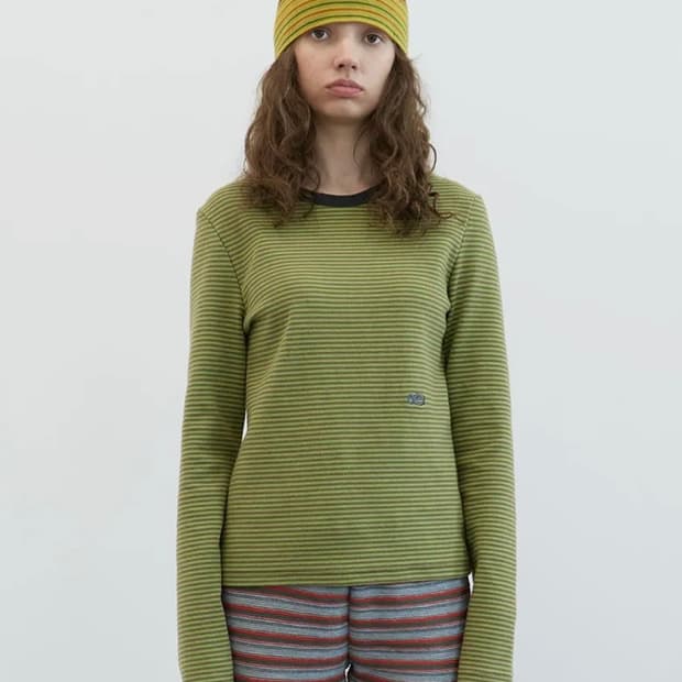 엔조블루스 라이닝 스트라이프 그린