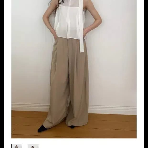 리리수 왓슨팬츠 Watson pants 베이지 m