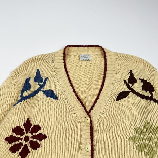 베네통 이태리 플라워 니트 가디건 (L 여성추천)