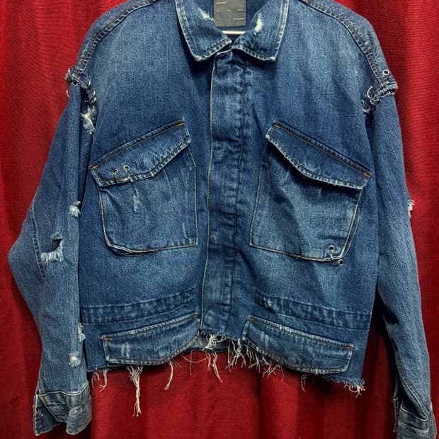 자라 리폼 데님 자켓 L
