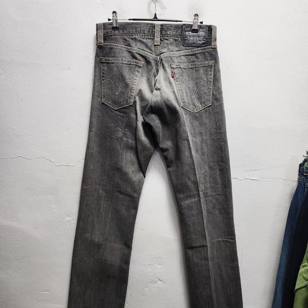 리바이스 514 빈티지 흑청 데님 팬츠