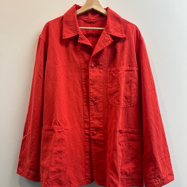 캡틴선샤인 커버올 워크자켓 (다홍, L, 새상품)