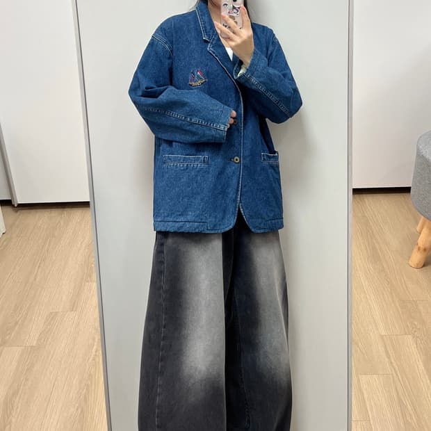 리바이스 80s 데님 워크 블레이저 자켓
