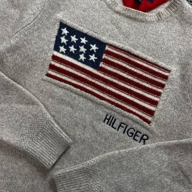Tommy  Hilfiger 타미힐피거 성조기 니트
