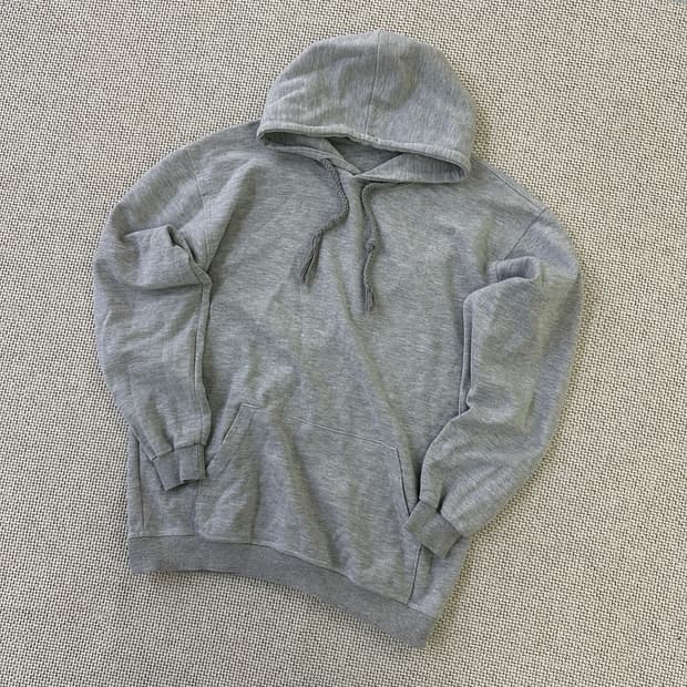 실측확인 빈티지 그레이 후드티 0429D