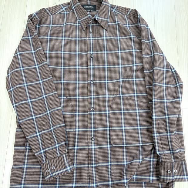 이스트로그 체크 셔츠 자켓