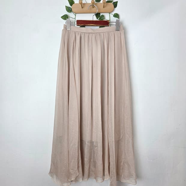 여리여리 핑크 롱스커트