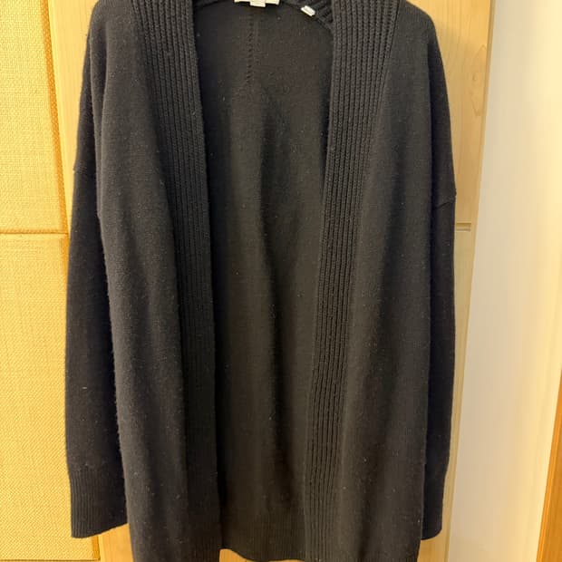 VINCE 여성 울 캐시미어 가디건 블랙 S 사이즈