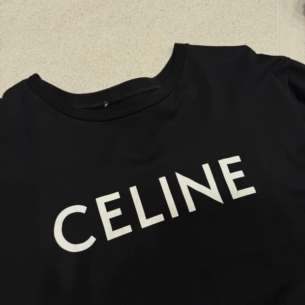 셀린느 로고반팔 블랙 2xl