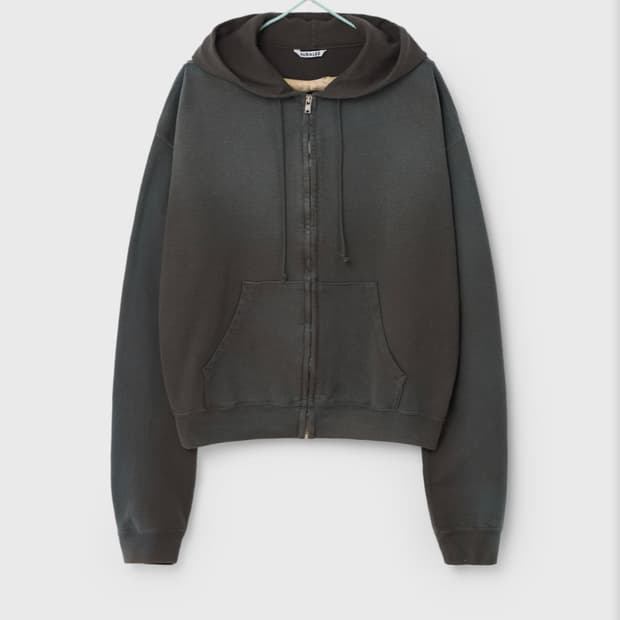 [4] 25aw 오라리 다이드 피마 스웻 후드집업 잉크블랙