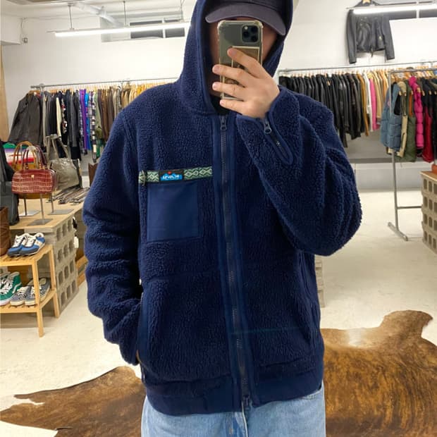 샵 세일중🌞 KAVU fleece jacket 카부 후리스 후드 자켓