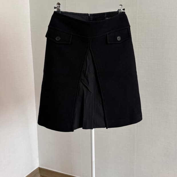 Max Mara 울 스커트 네이비