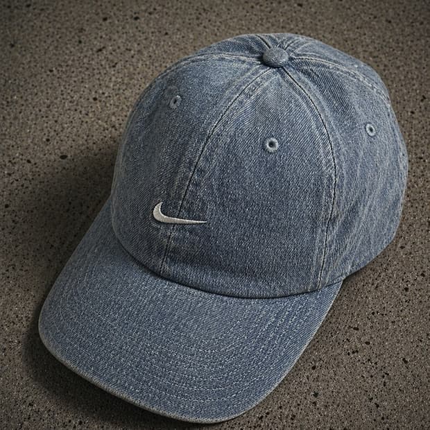 나이키 데님 연청 볼캡