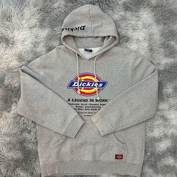 디키즈 그레이 후드티