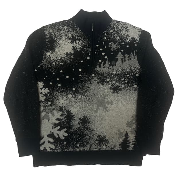 레드옥스 스노우패턴 니트반집업 105