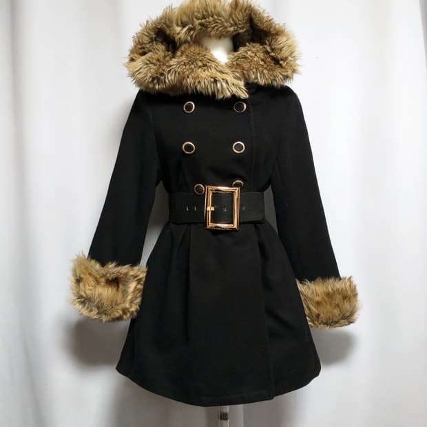 빈티지더플코트후드자켓 달천대장y2k로맨틱오네라떼히메갸루공겜여주펑크로리타