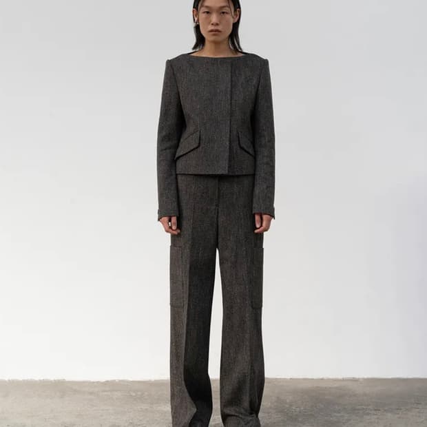 로우클래식 보트넥 자켓 M