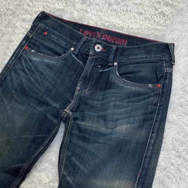 리바이스 522 슬림 스트레이트 청바지 W32 L32