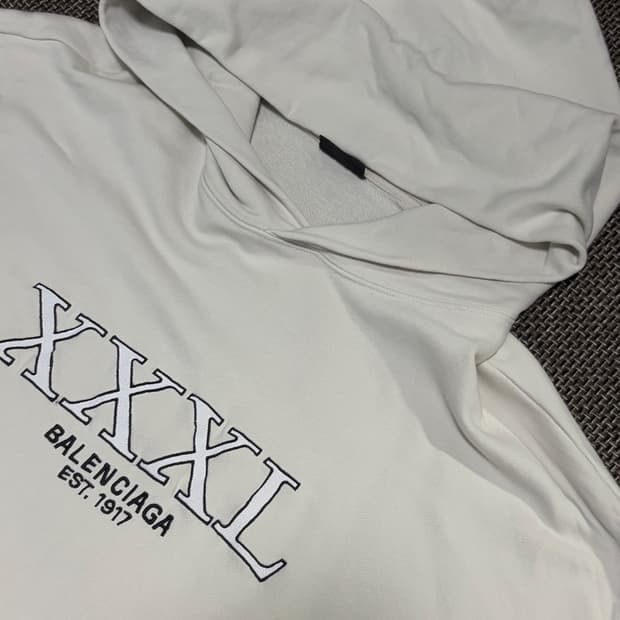발렌시아가 XXXL 후드 오버사이즈 3사이즈