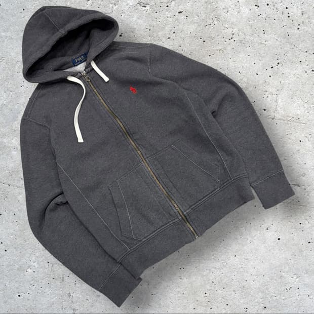 [S] 폴로 랄프로렌 스웻 후드집업 그레이 D46