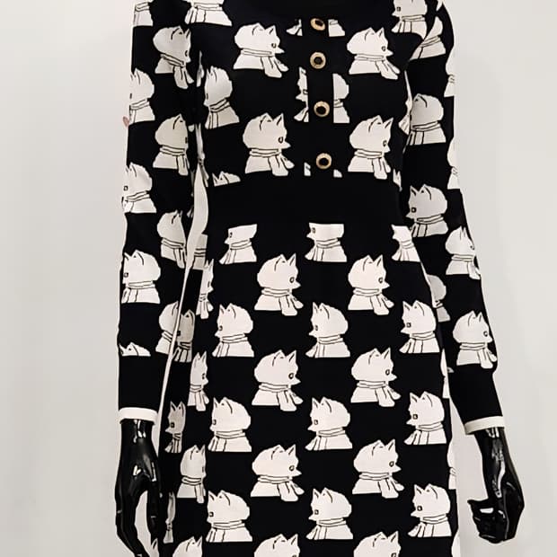 강아지니트원피스