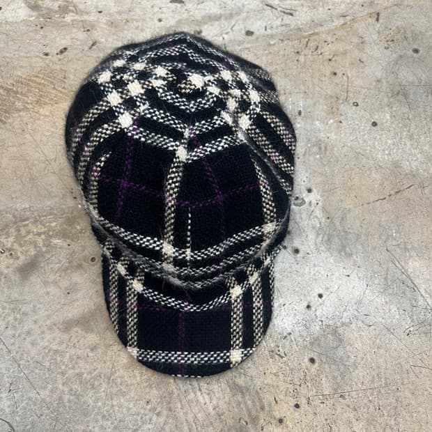 버버리 트위드 뉴스보이 캡