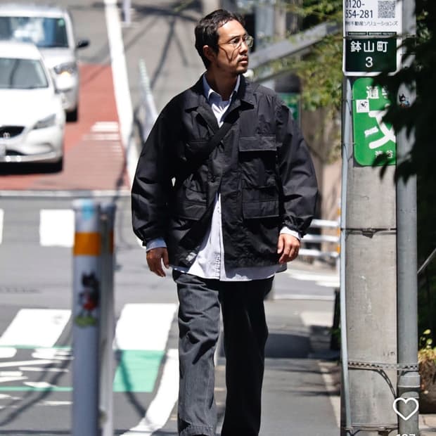 나나미카 25fw 라이트웨이트 필드자켓 블랙