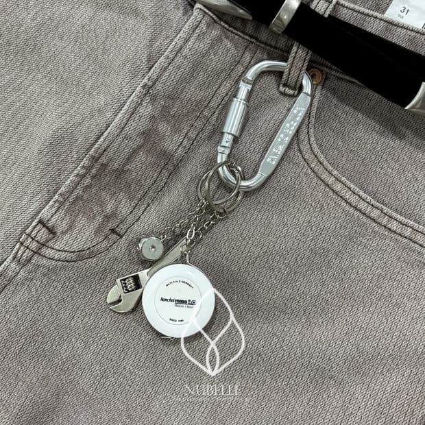 🌗 Carabiner tape keyring / 카라비너 줄자 키링