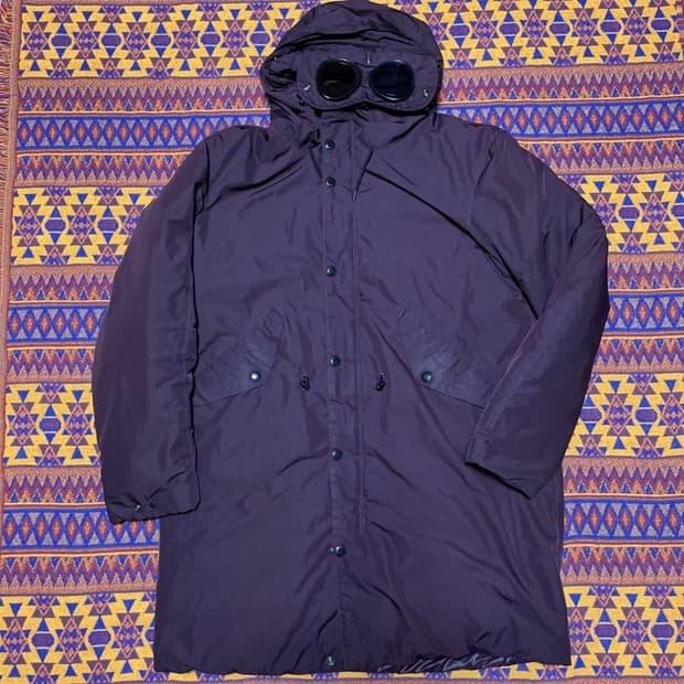 [100] cp컴퍼니 마이크로m 고글 하프 패딩