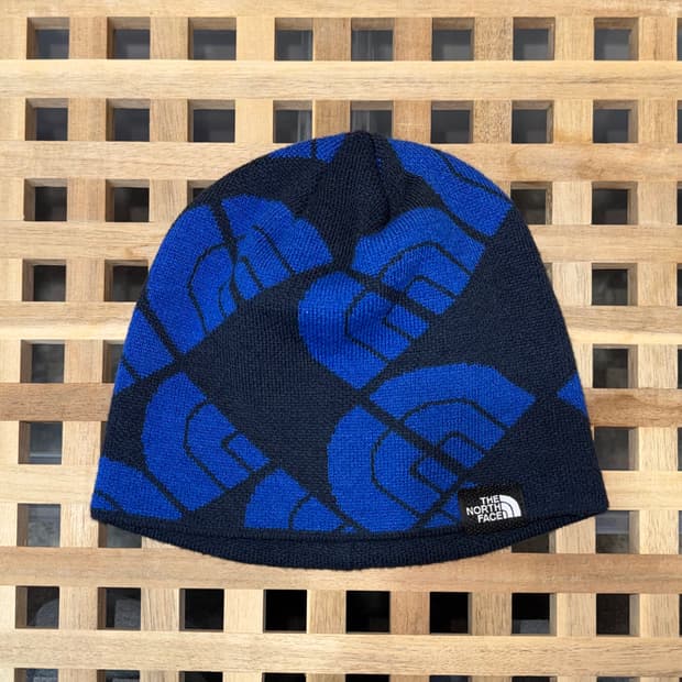 노스페이스 패턴 스컬캡 비니